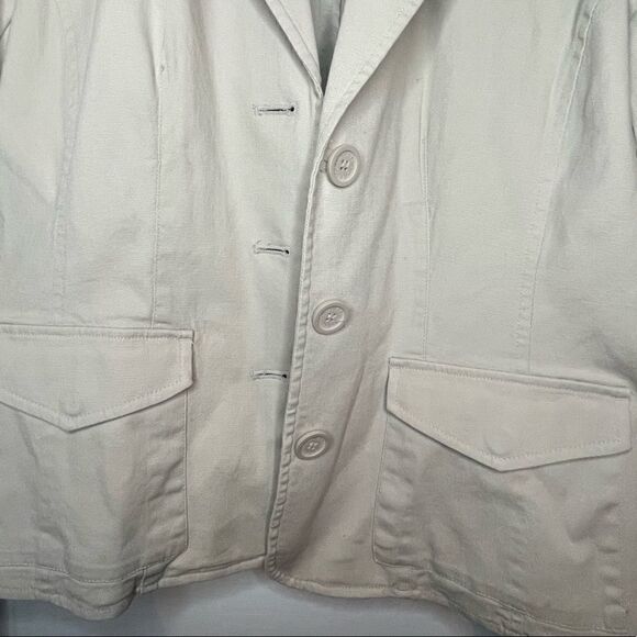 New York & Co Khaki Summer Peplum Jacket - Picture 3 of 14
